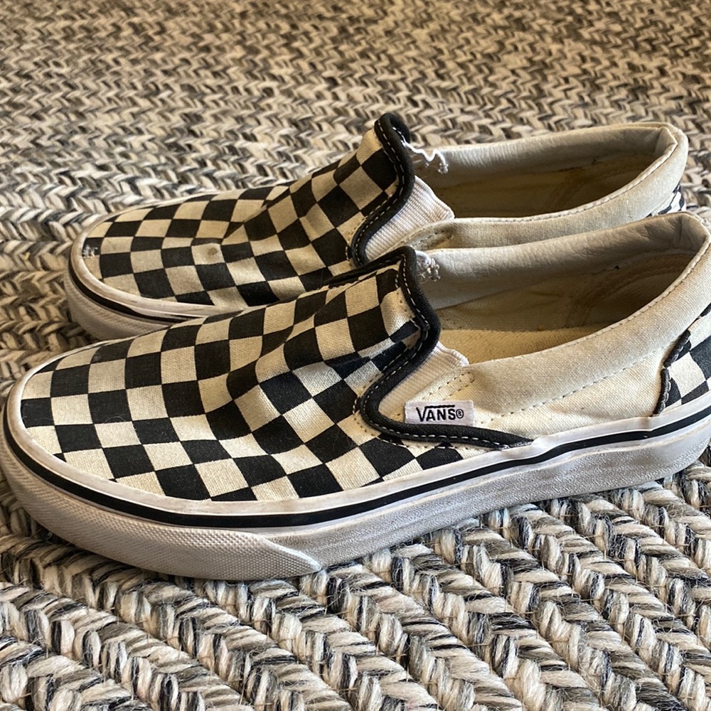 Checkered Black and White Vans